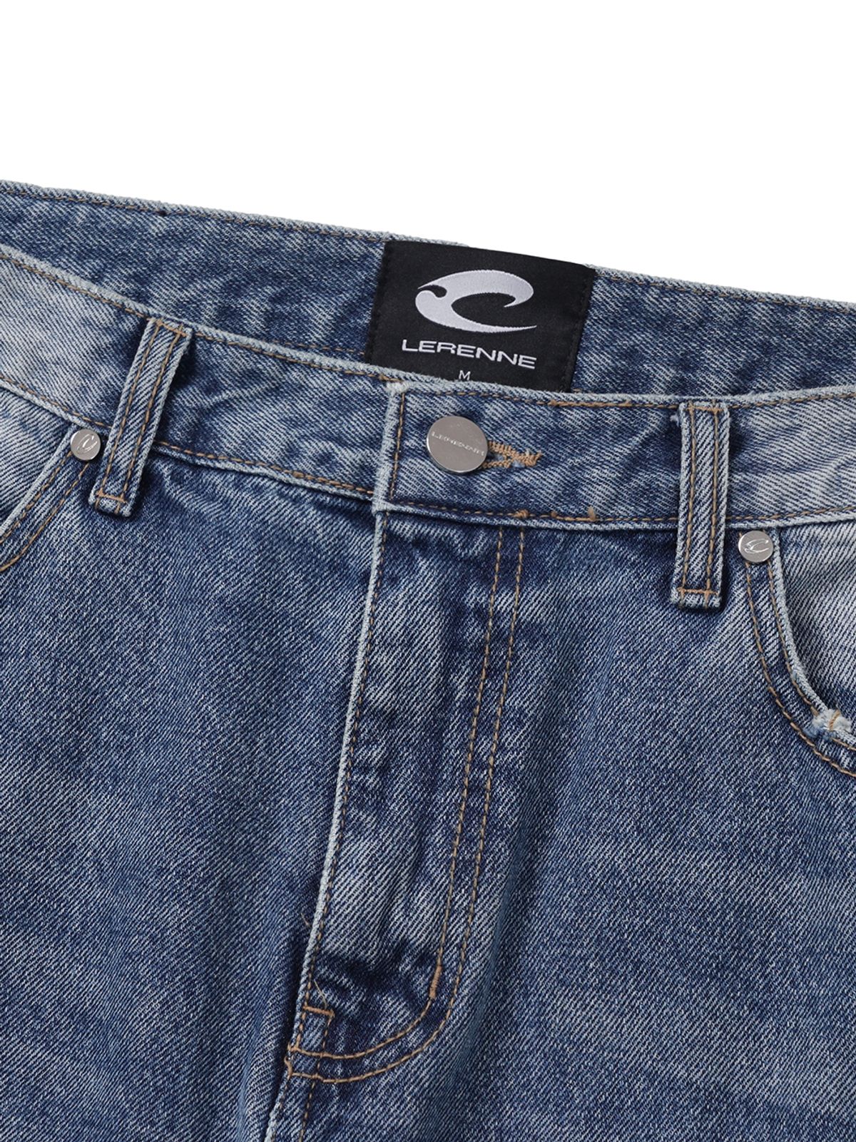 르렌느(LERENNE) Flare Denim Pants - Blue