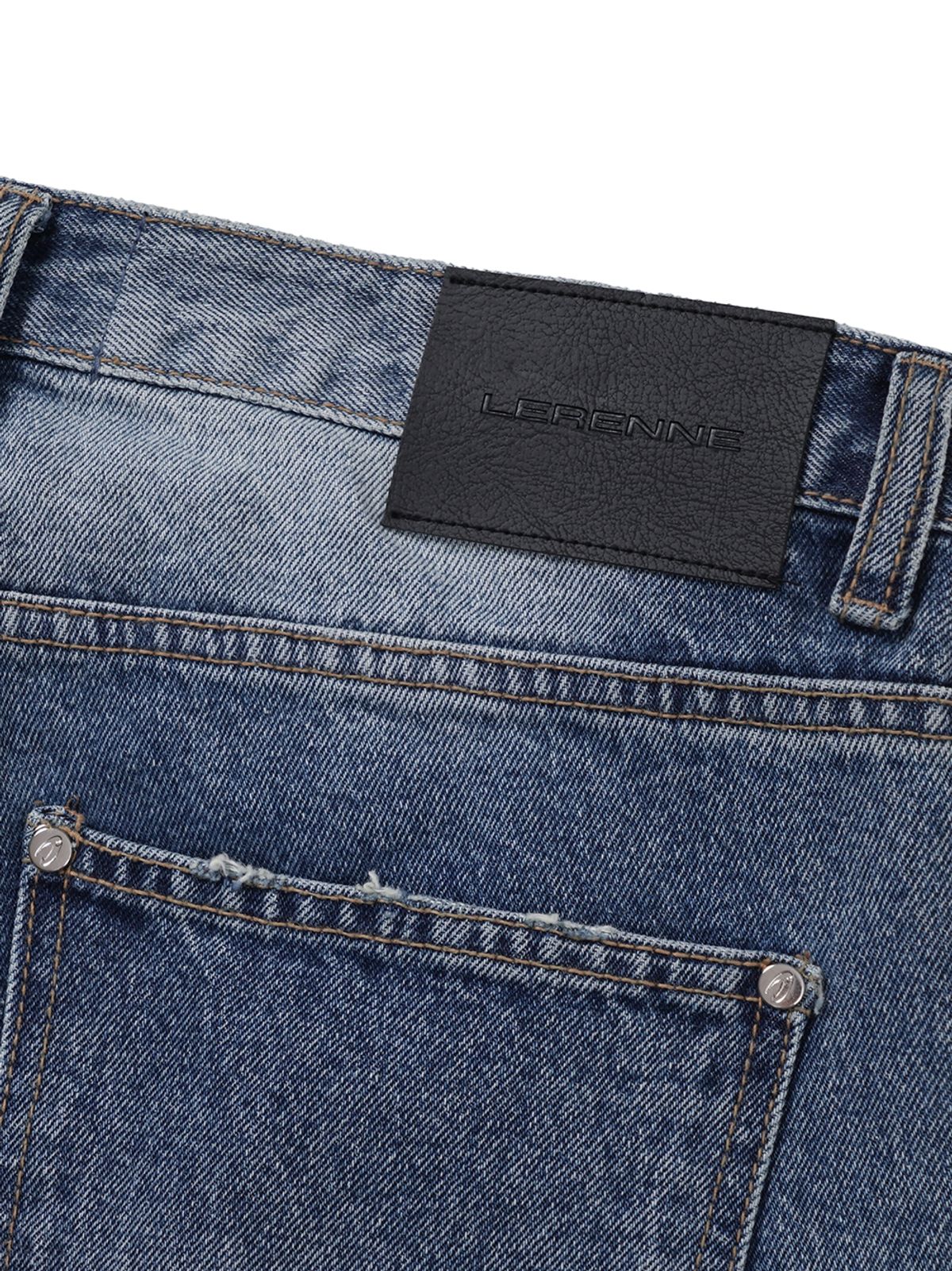 르렌느(LERENNE) Flare Denim Pants - Blue