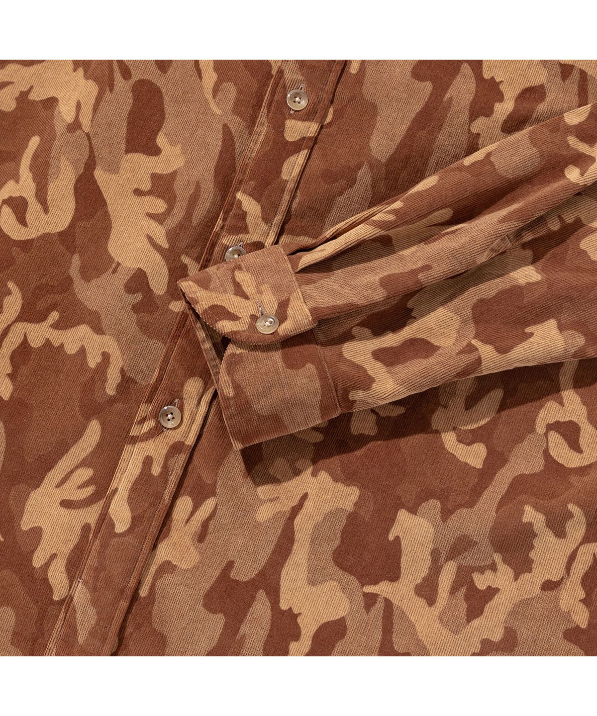 프로드셔츠(PRODESHIRT) 카모 코듀로이 오버 셔츠 ( 우드브라운)