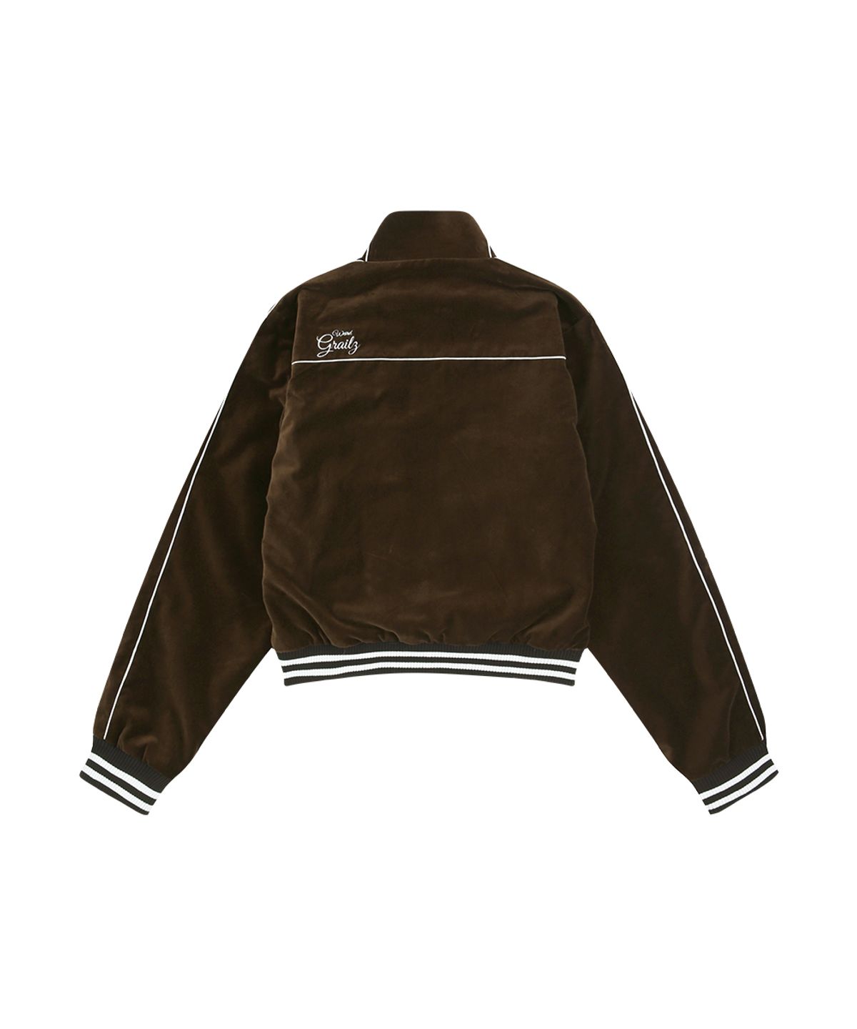 그레일즈(GRAILZ) VELVET BLOUSON JACKET [BROWN]