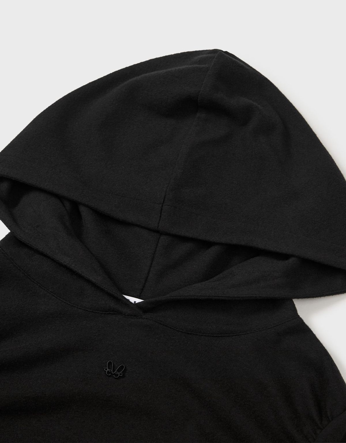 엠엠더블유(MMW) [MMW] SHIRRING LINE HOOD LSV-T (BLACK)