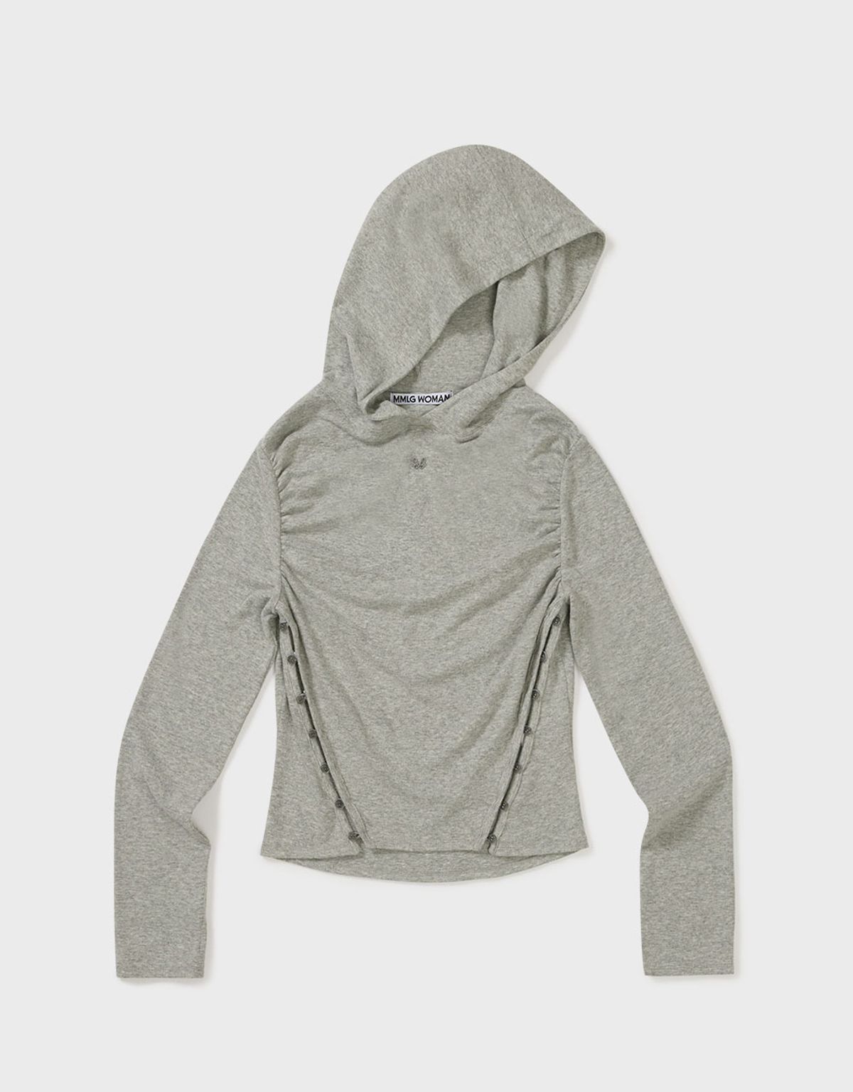 엠엠더블유(MMW) [MMW] SHIRRING LINE HOOD LSV-T (GREY)