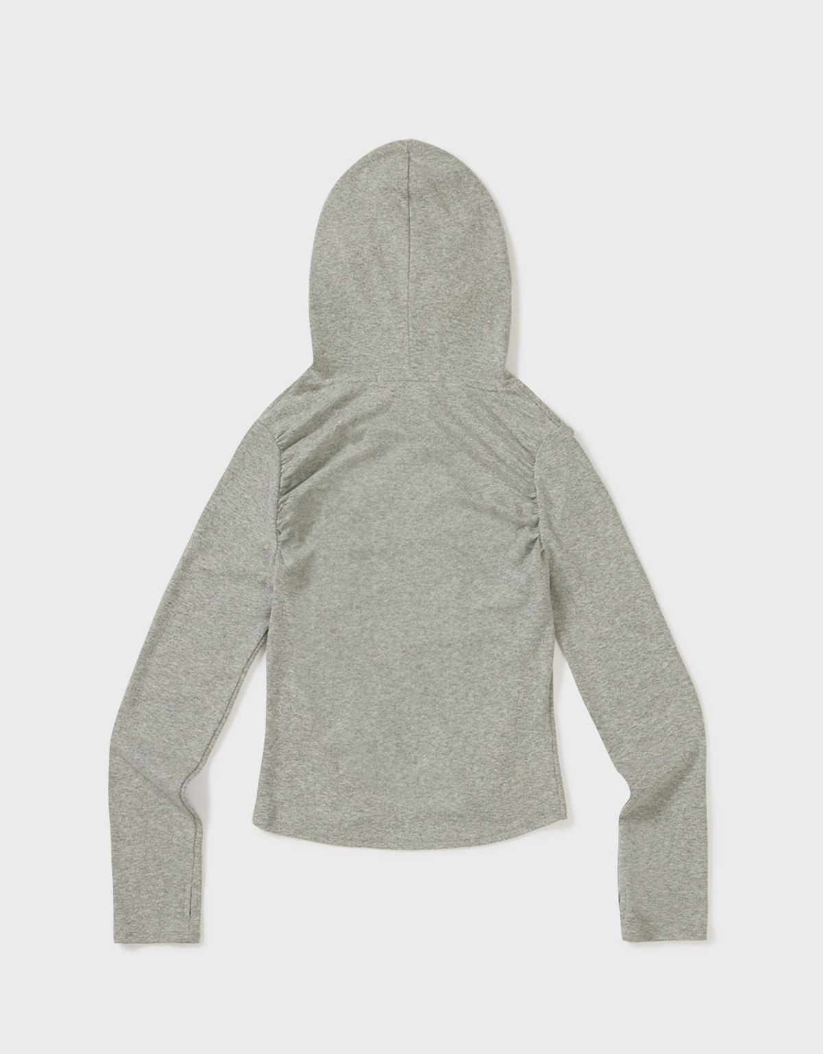 엠엠더블유(MMW) [MMW] SHIRRING LINE HOOD LSV-T (GREY)