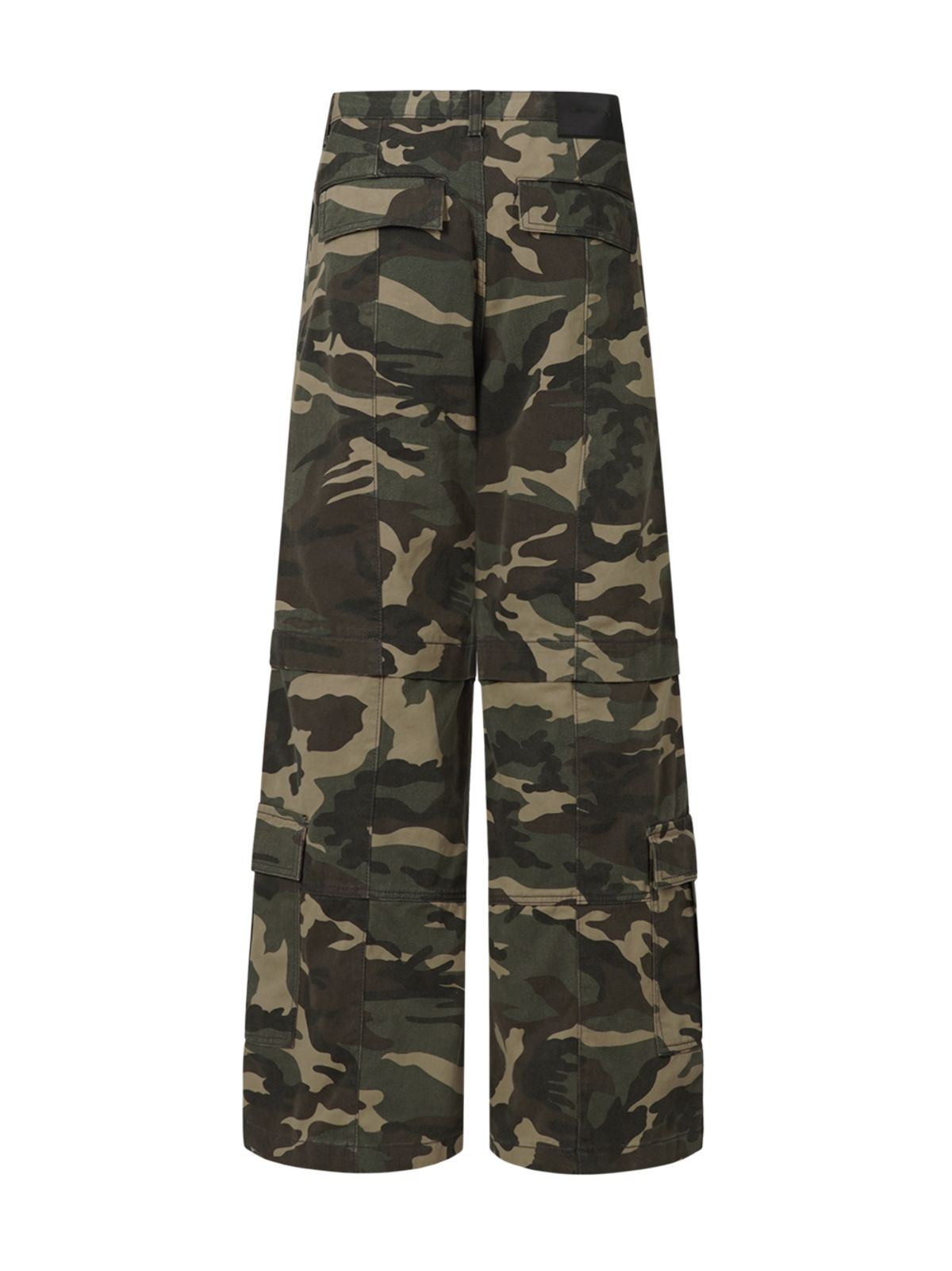 르렌느(LERENNE) Multi Pocket Cargo Flare Camo Pants - Camo