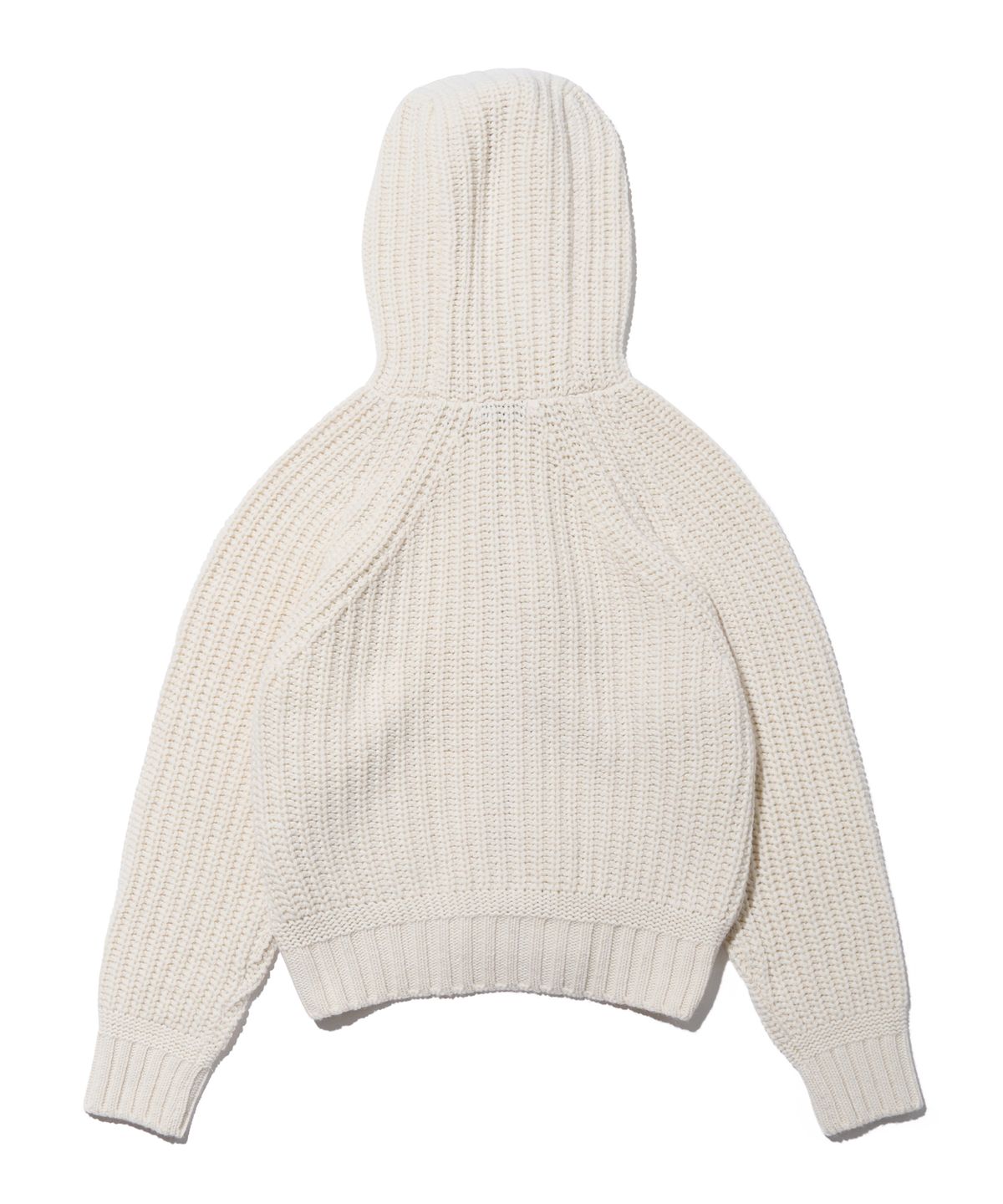 유희(YOUHEE) ROPE HOOD ZIP-UP KNIT IVORY