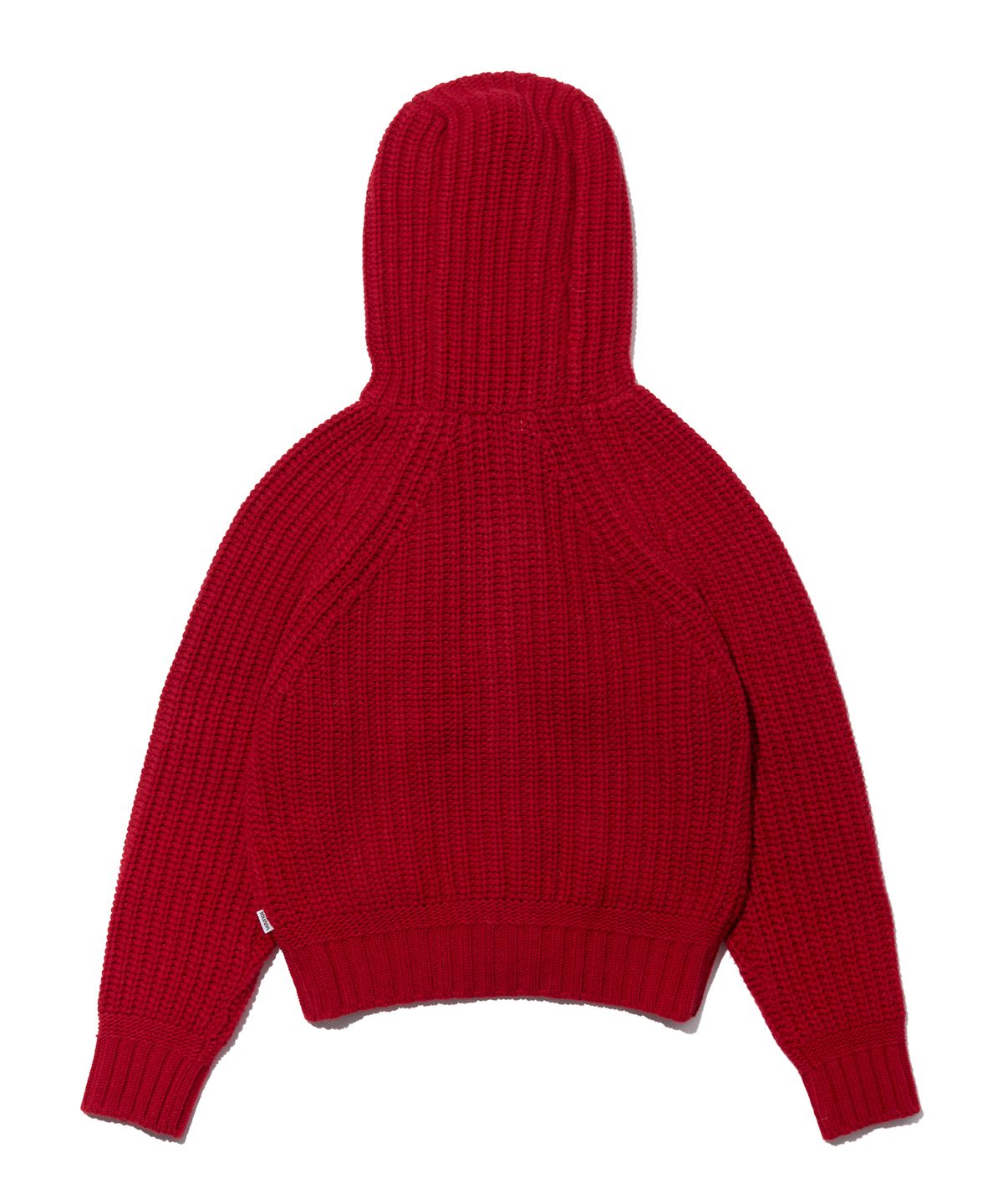 유희(YOUHEE) ROPE HOOD ZIP-UP KNIT RED