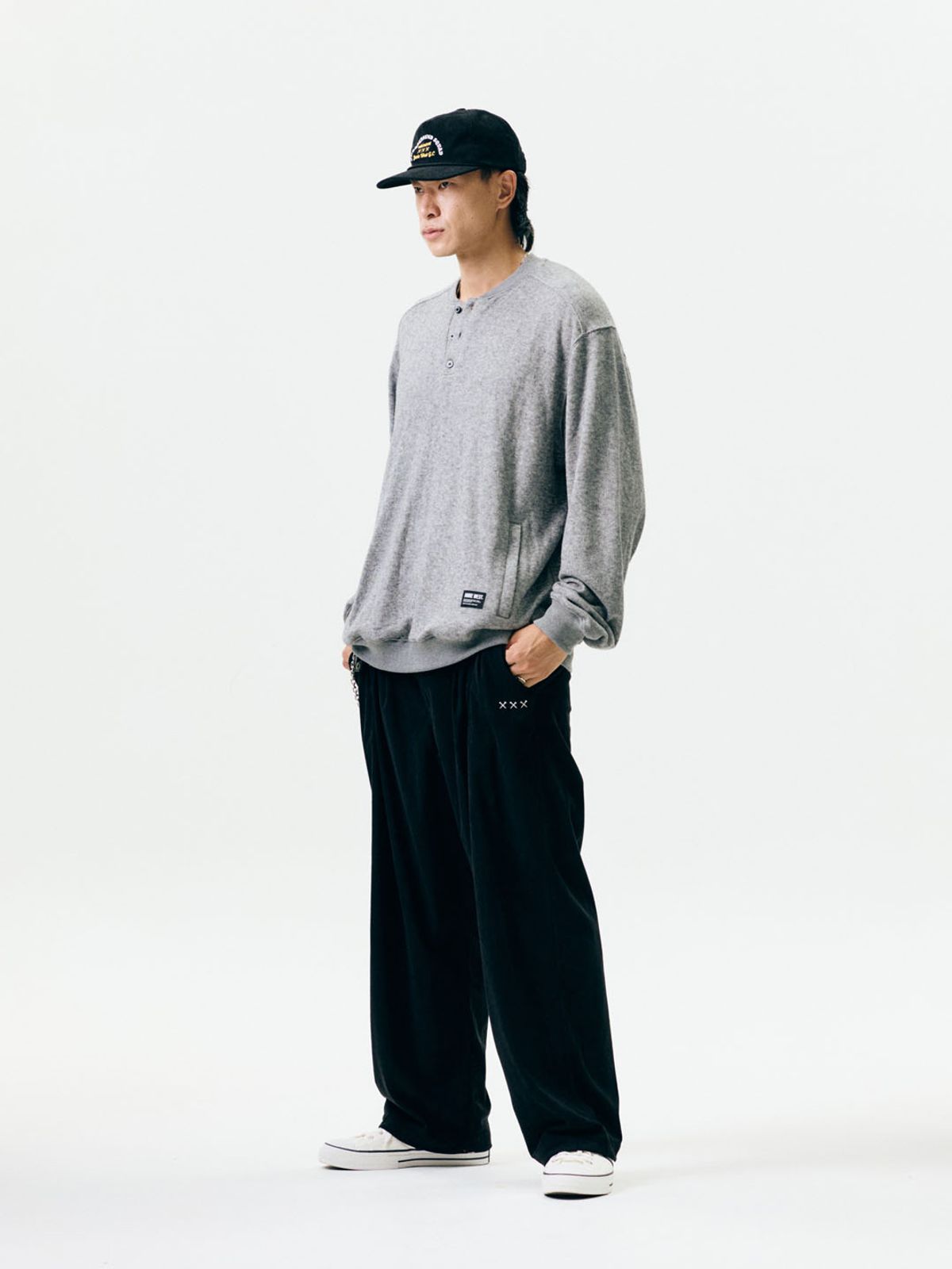 제이미웨스트(JAMIE WEST) 코듀로이 트러커 볼캡 (블랙)
