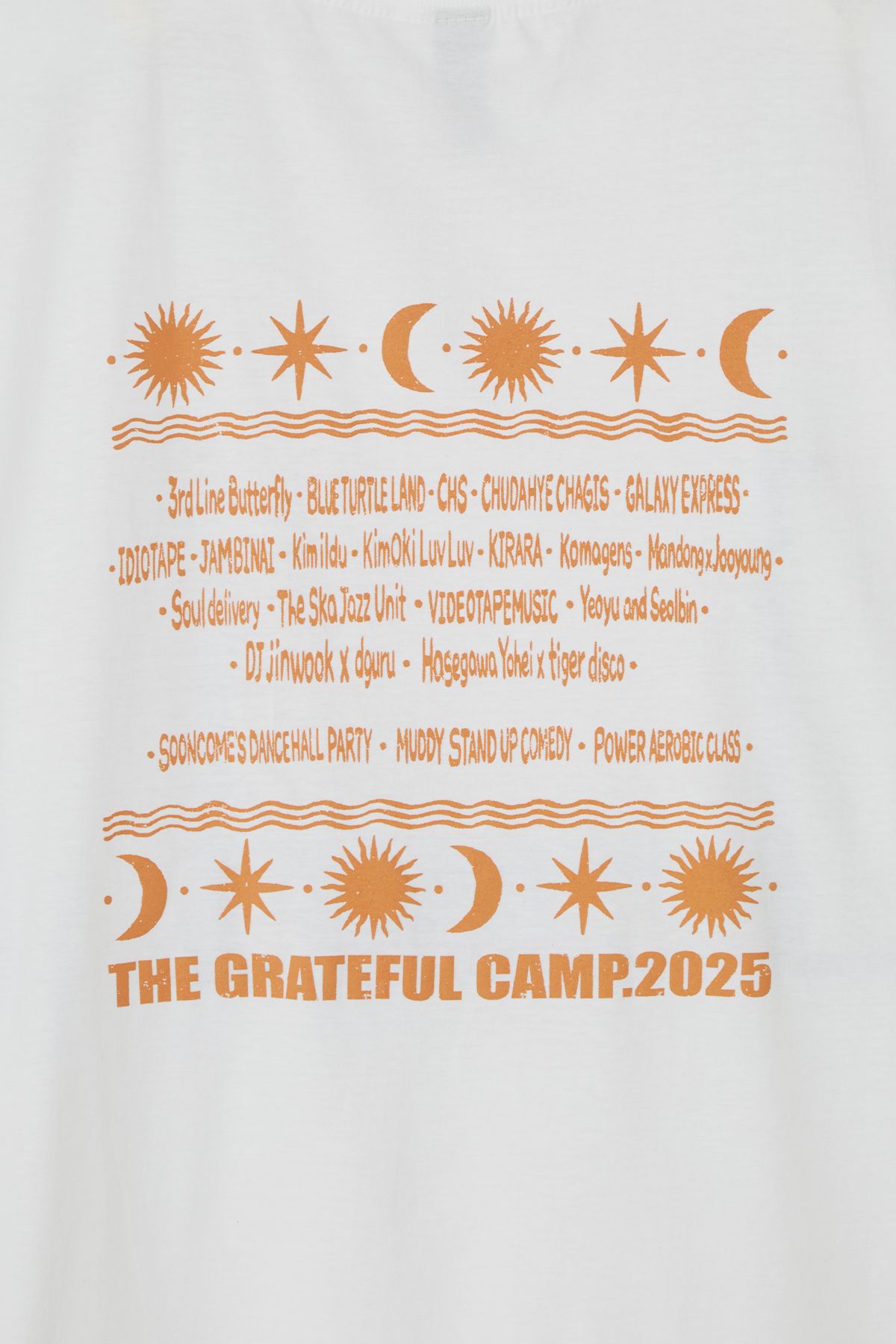 벌스데이수트(BIRTHDAYSUIT) [BDS X TGC] THE GRATEFUL CAMP T-SHIRT (WHITE)