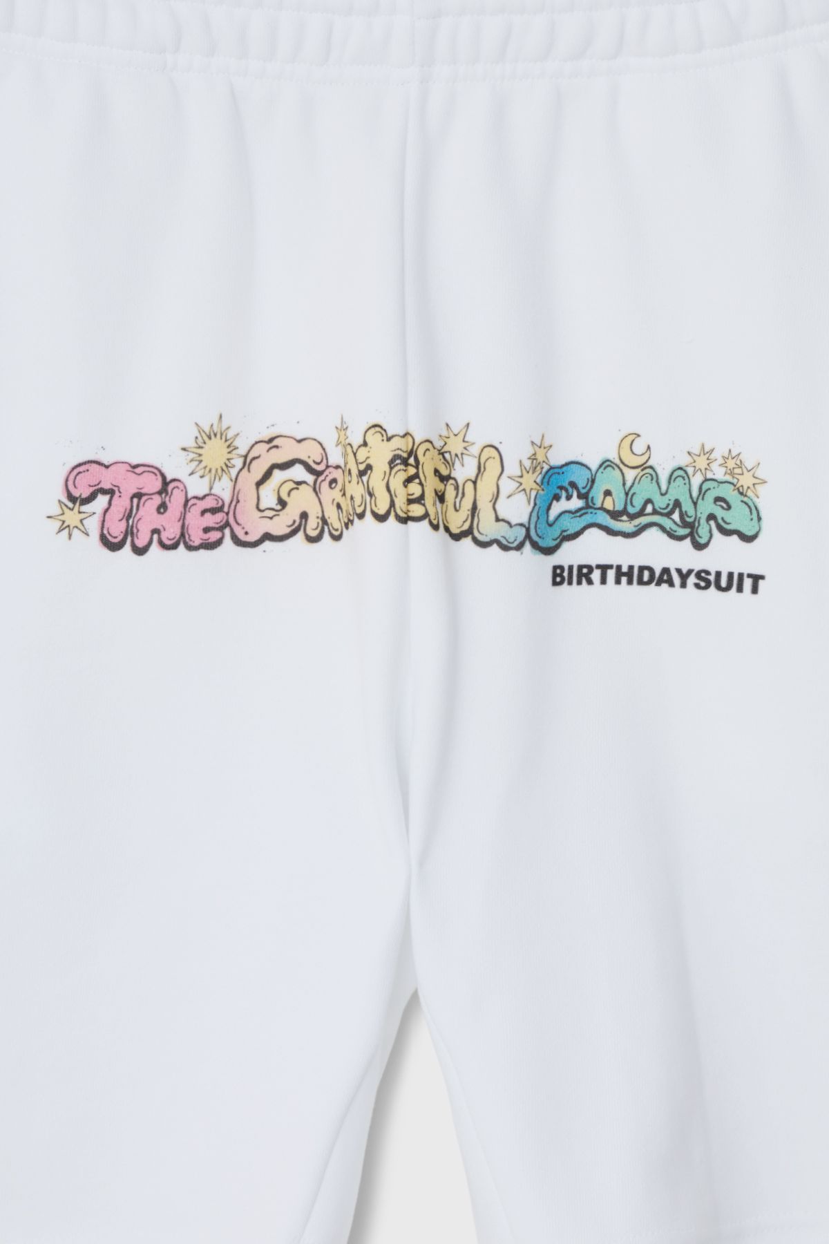 벌스데이수트(BIRTHDAYSUIT) [BDS X TGC] THE GRATEFUL CAMP HALF SWEAT PANTS (WHITE)