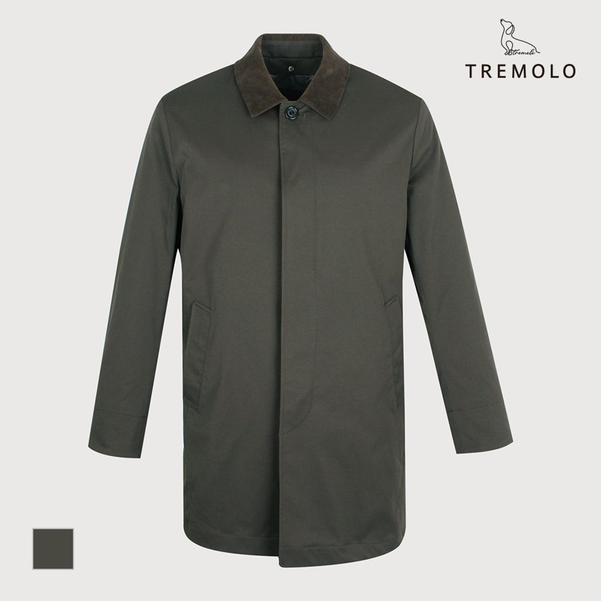 트레몰로(TREMOLO) 셔츠카라 맥코트_TRNEBXF8451