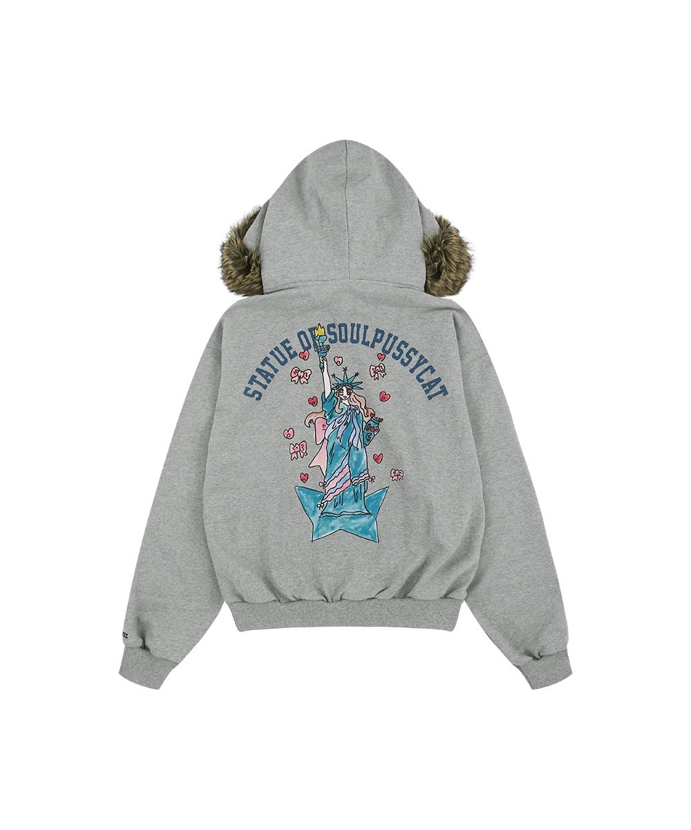 MUSINSA公式 | GRAILZ [SOULPUSSSYCAT x GRAILZ] PARODY FUR ZIP