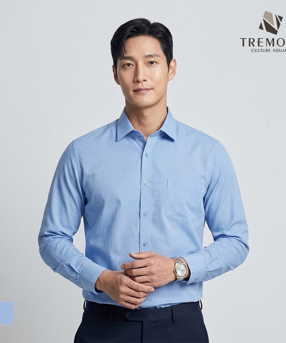 트레몰로(TREMOLO) 솔리드라이크 드레스셔츠_TGBTL3F8301