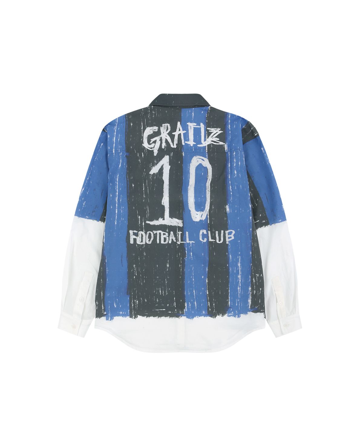그레일즈(GRAILZ) FOOTBALL ILLUSION SHIRT [BLUE]