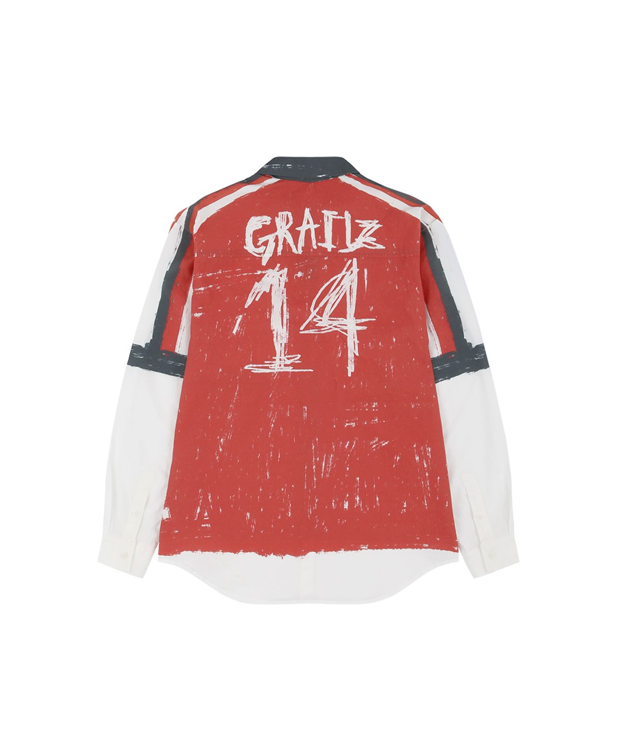 그레일즈(GRAILZ) FOOTBALL ILLUSION SHIRT [RED]