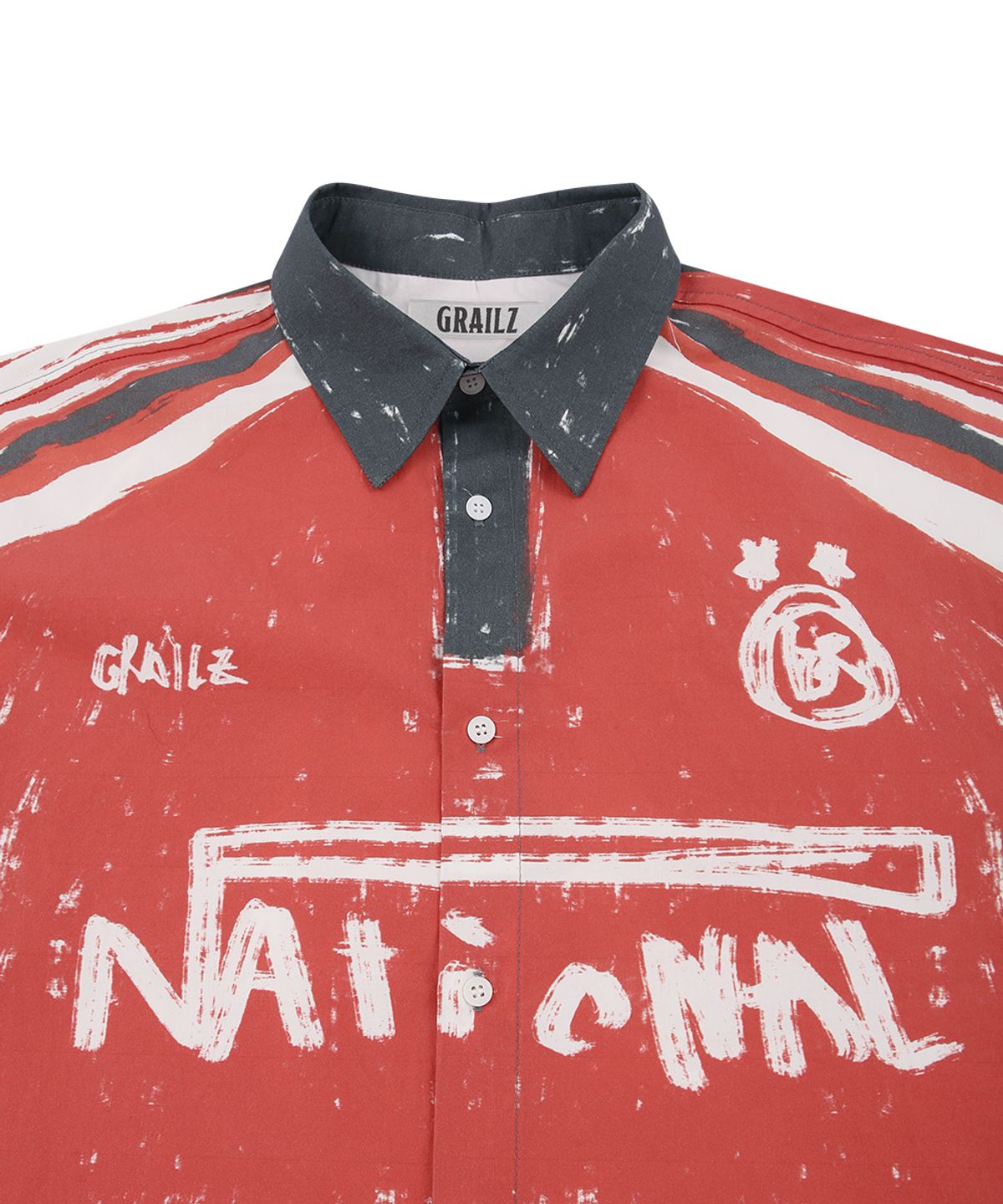 그레일즈(GRAILZ) FOOTBALL ILLUSION SHIRT [RED]