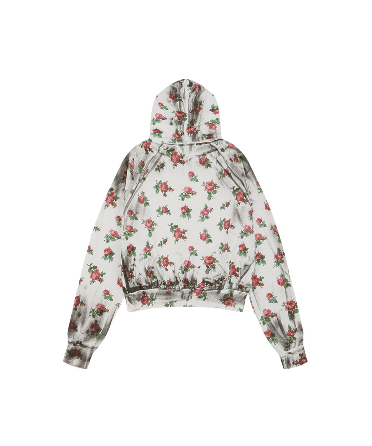그레일즈(GRAILZ) FLOWER DIRTY ZIP HOODIE [WHITE]