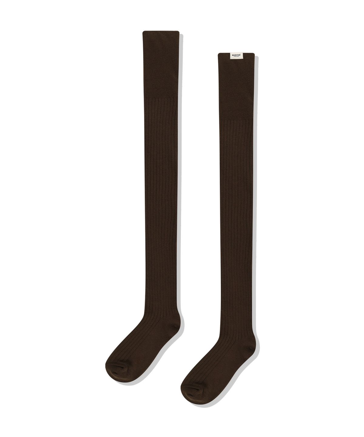 마리떼 프랑소와 저버(MARITHÉ + FRANҪOIS GIRBAUD) W OVER KNEE LONG SOCKS brown
