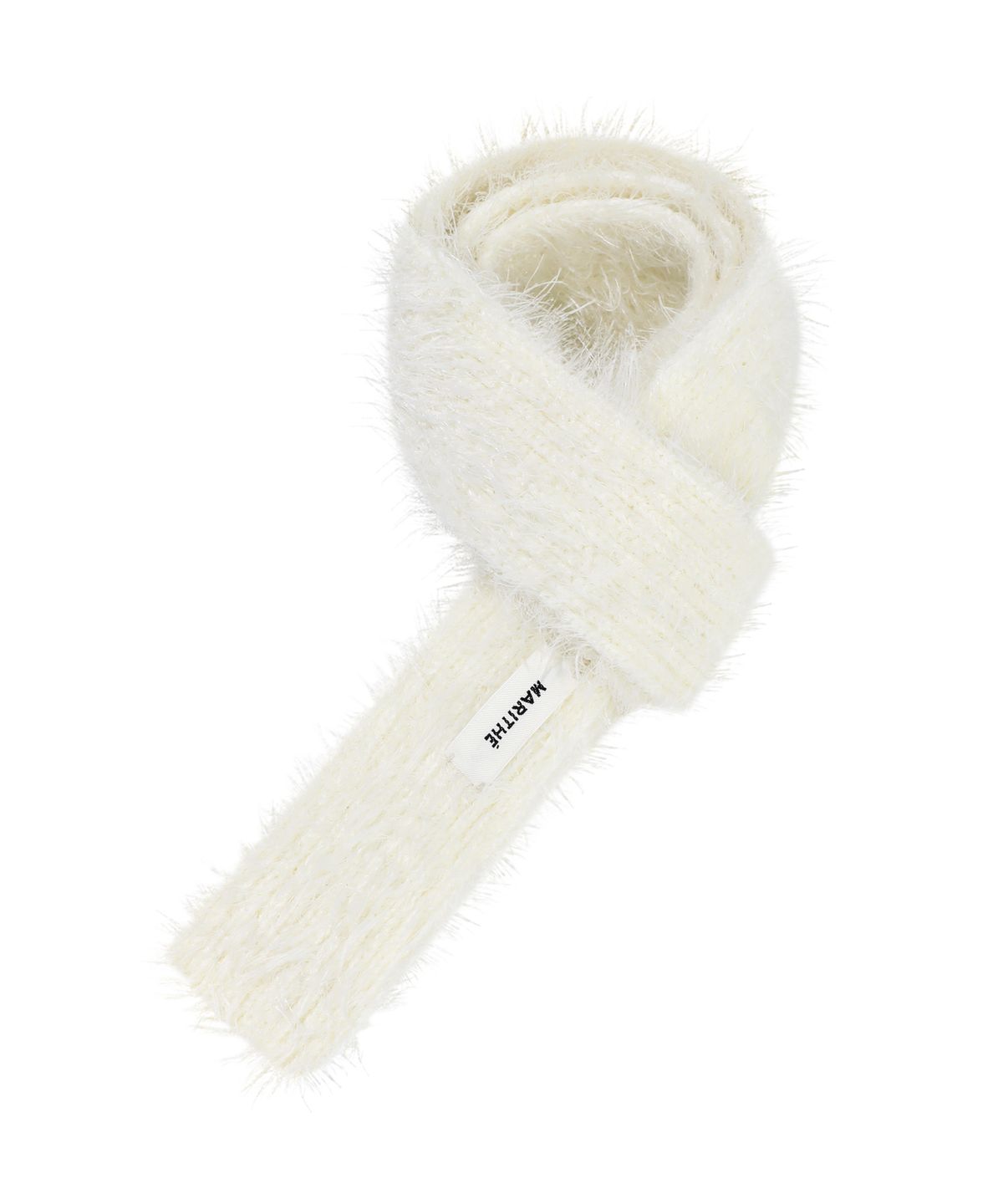 마리떼 프랑소와 저버(MARITHÉ + FRANҪOIS GIRBAUD) REGULAR LOGO SLIM MUFFLER ivory