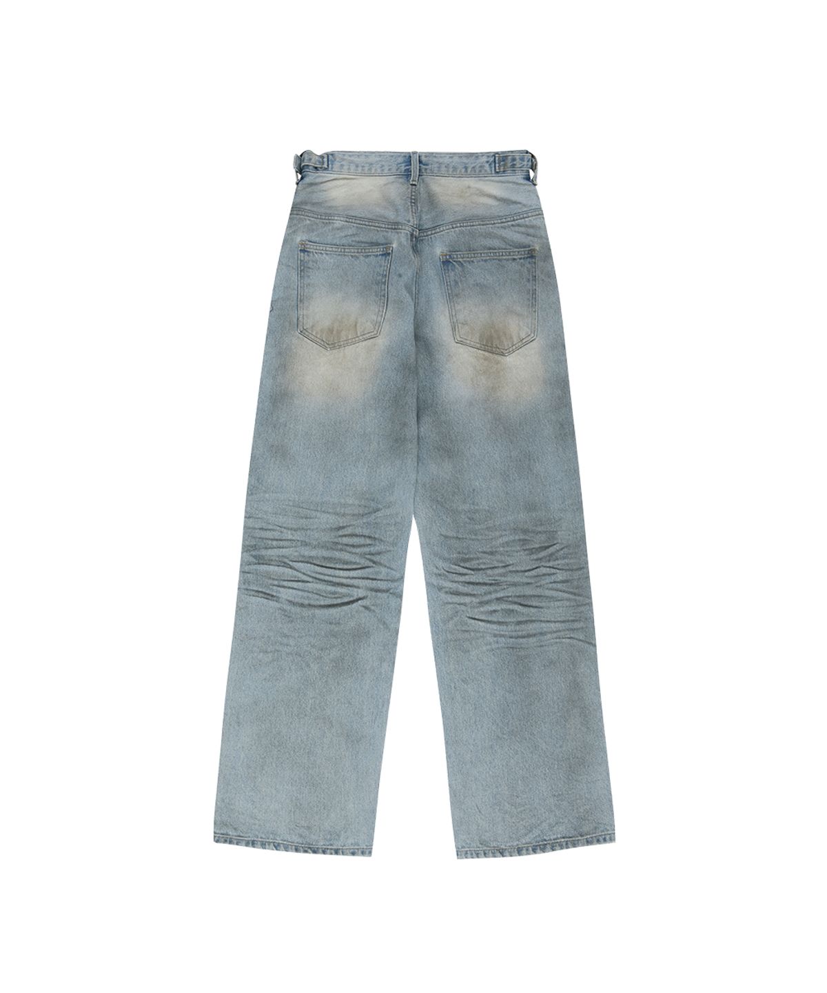 그레일즈(GRAILZ) DIRTY WASHED DENIM PANTS [LIGHT BLUE]