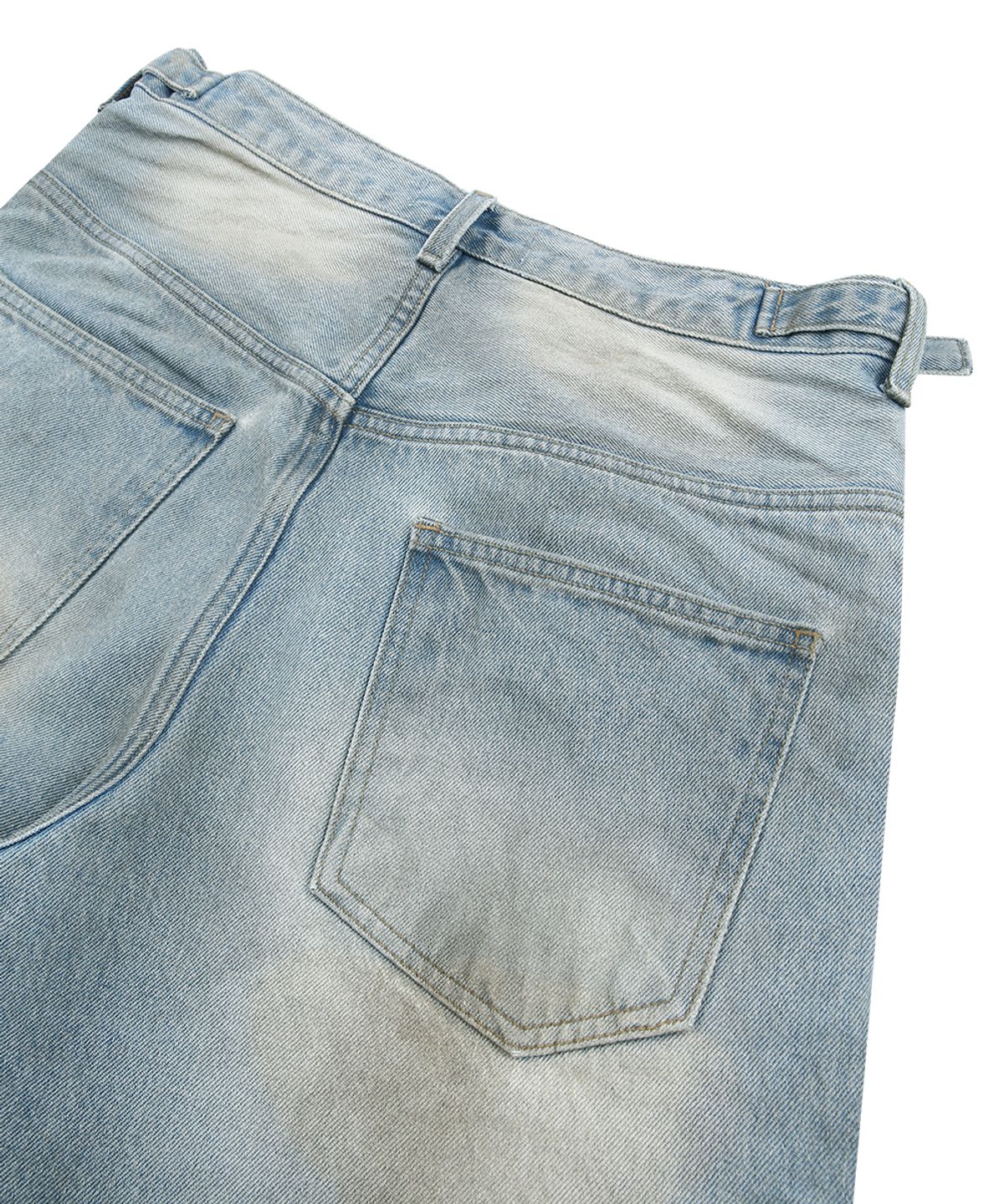 그레일즈(GRAILZ) DIRTY WASHED DENIM PANTS [LIGHT BLUE]