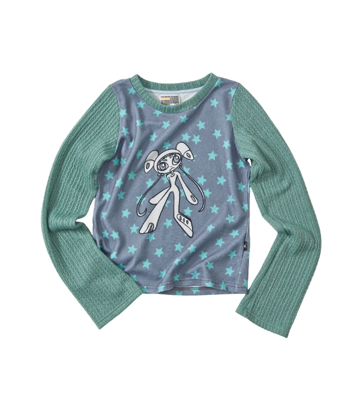 유쓰배쓰(YOUTHBATH) Twist Knit Long Sleeve Top_sage mint