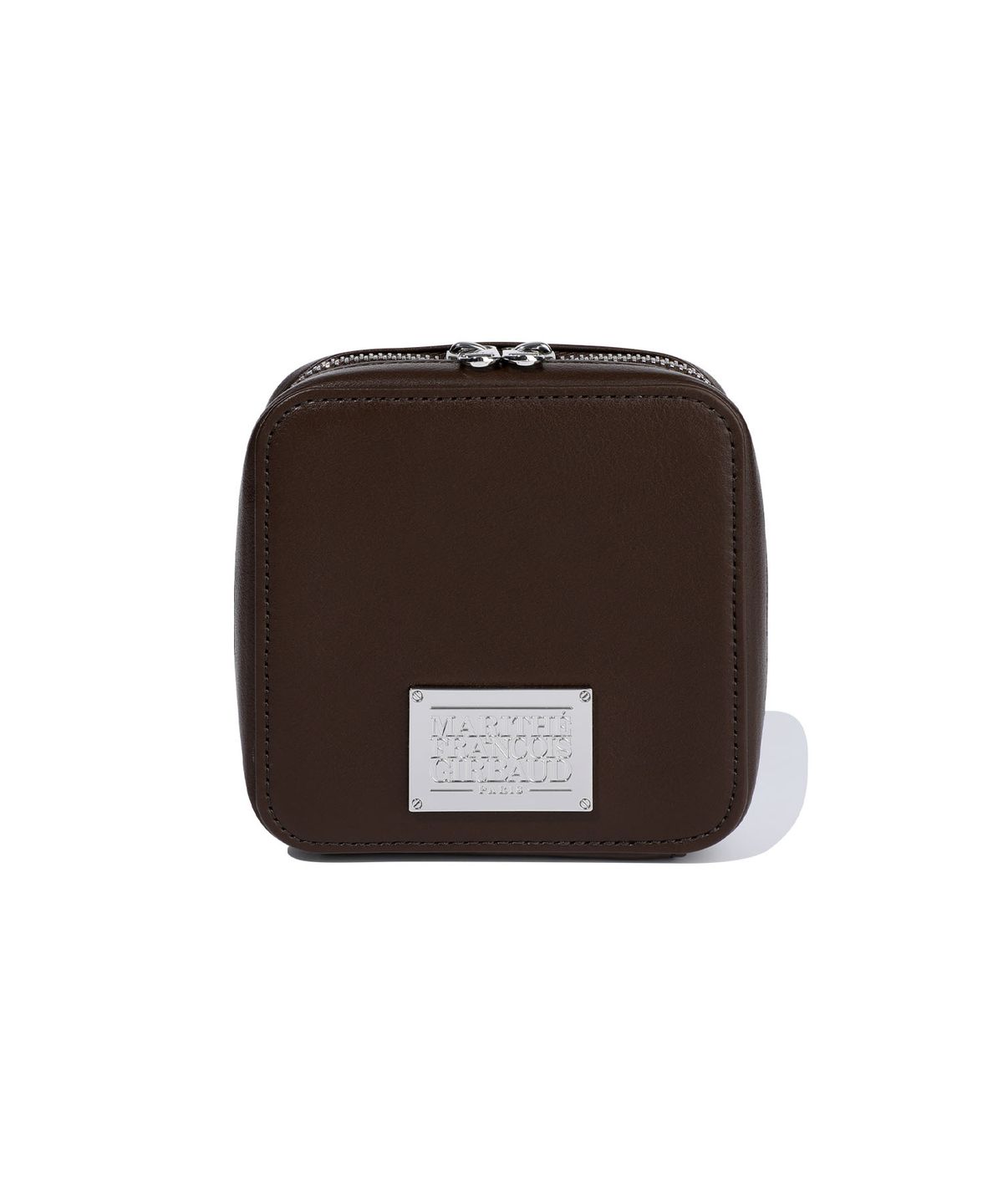 마리떼 프랑소와 저버(MARITHÉ + FRANҪOIS GIRBAUD) CLASSIC LOGO CHAIN ZIP WALLET dark brown