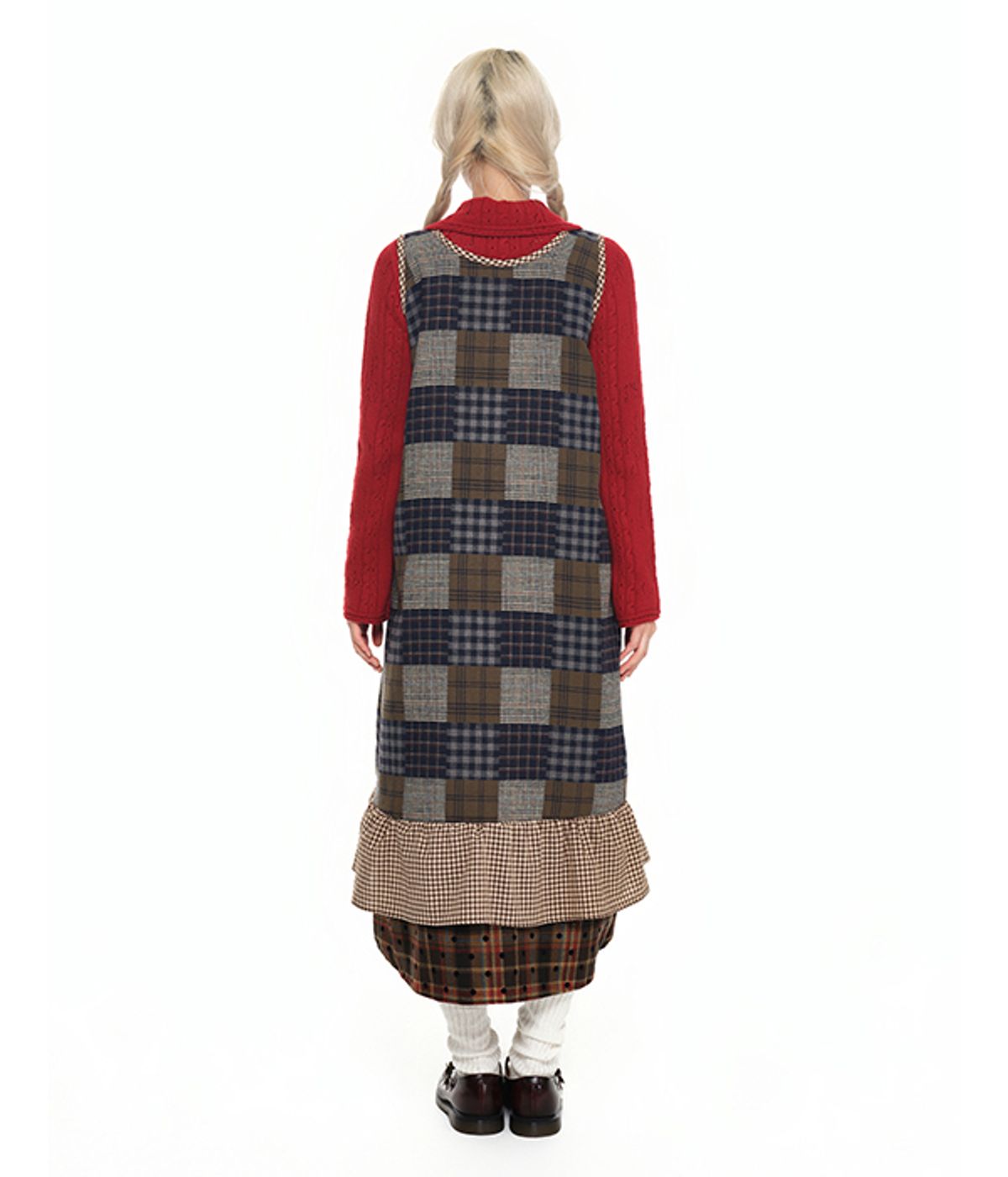 유쓰배쓰(YOUTHBATH) Sleeveless Pocket Frill Dress_check
