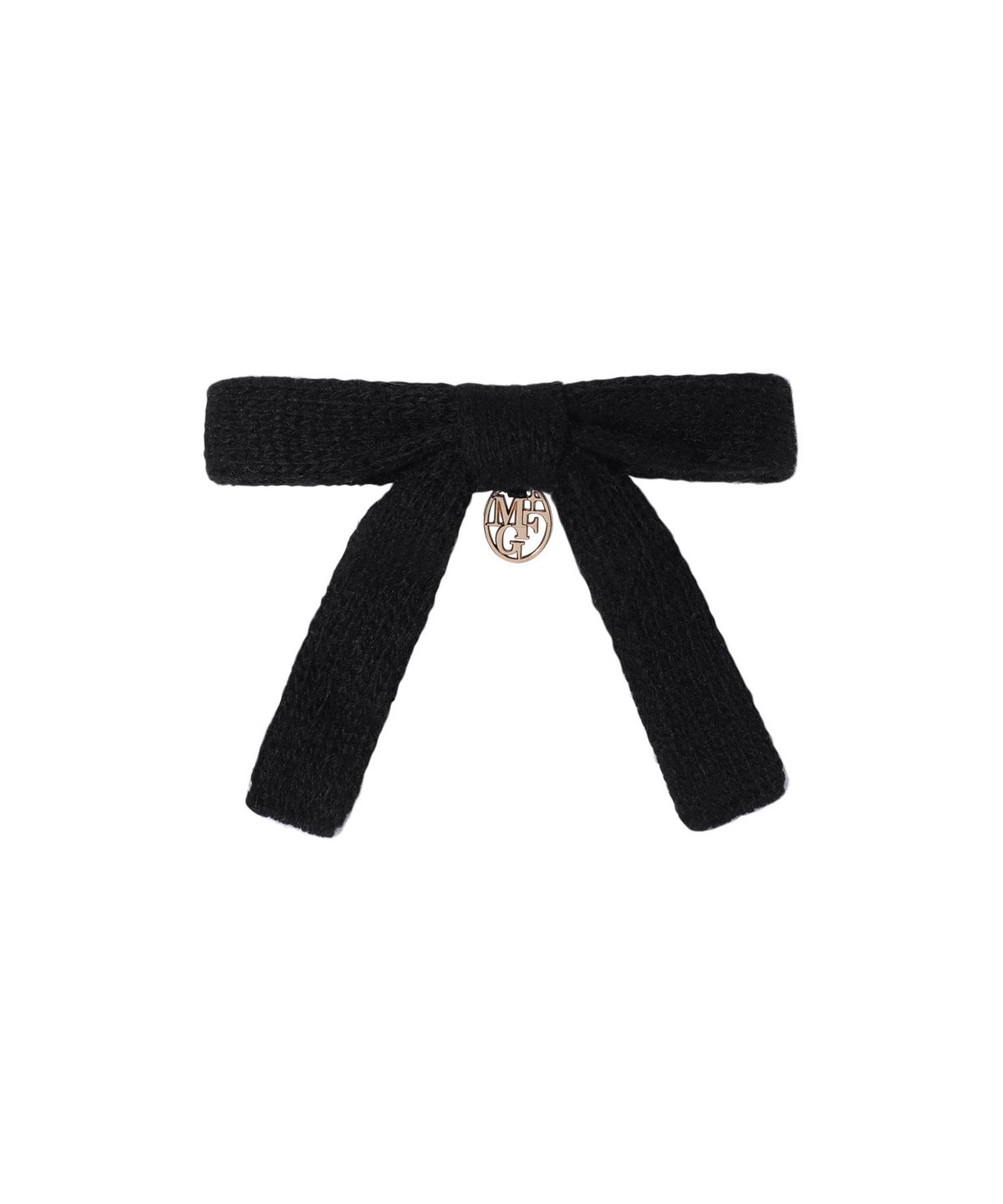 마리떼 프랑소와 저버(MARITHÉ + FRANҪOIS GIRBAUD) KNIT RIBBON HAIR PIN black