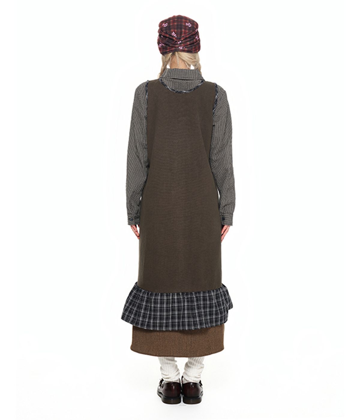 유쓰배쓰(YOUTHBATH) Sleeveless Pocket Frill Dress_khaki