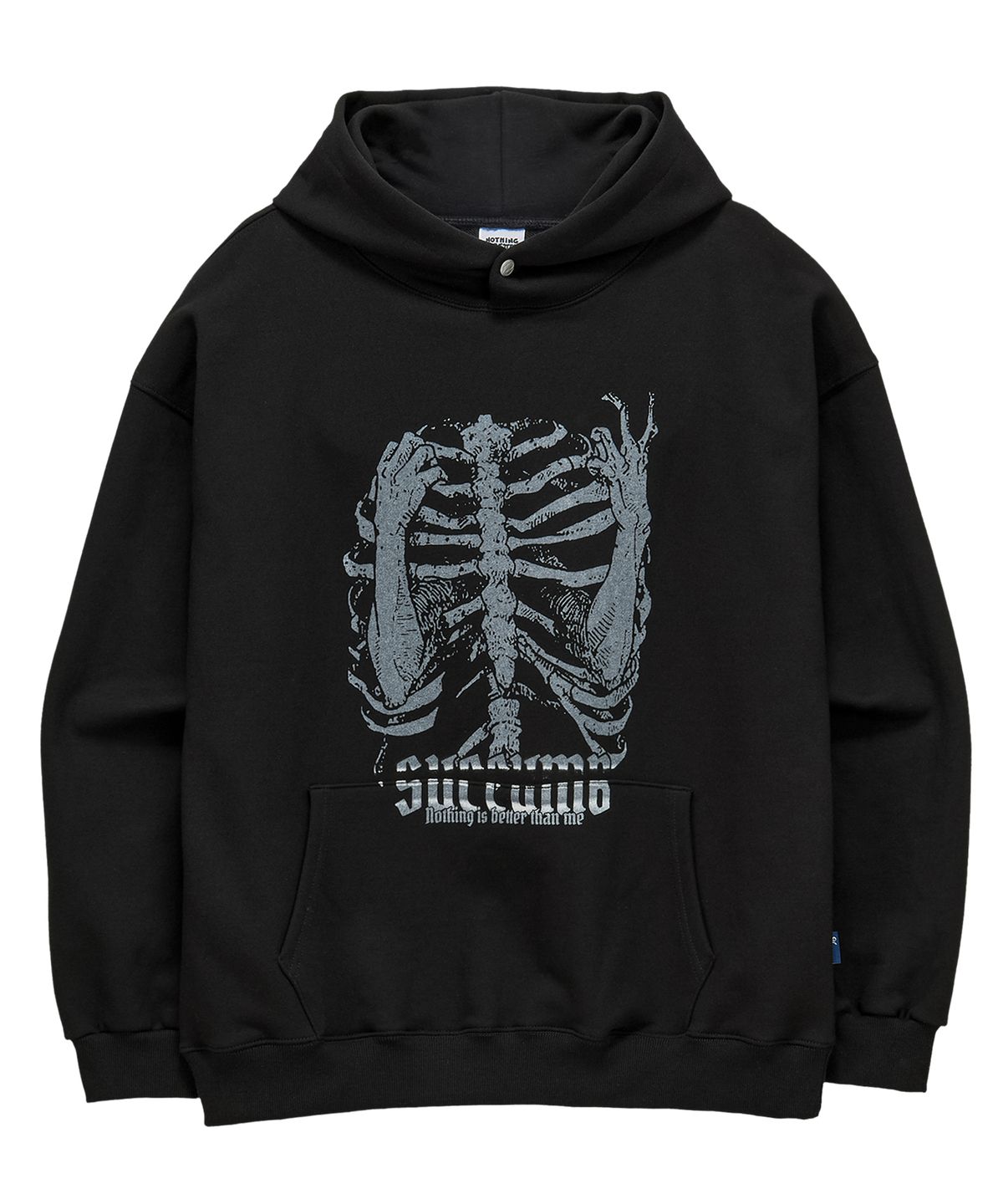 낫띵이즈베럴댄미(NOTHINGISBETTERTHANME) BONE GRAPHIC HOODIE_black