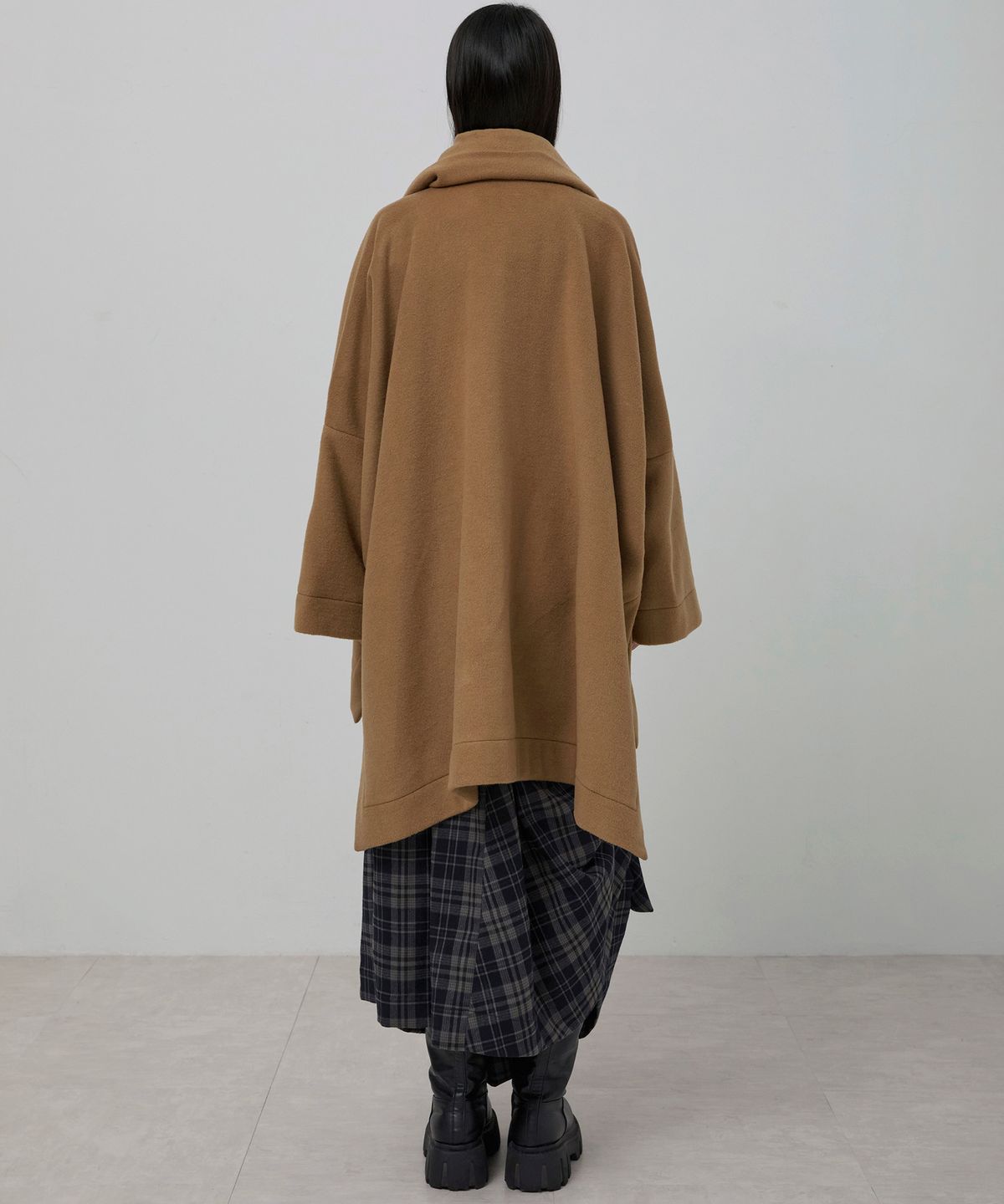 플레어업(FLAREUP) Wool Muffler Coat (FL-051_Dark Beige)