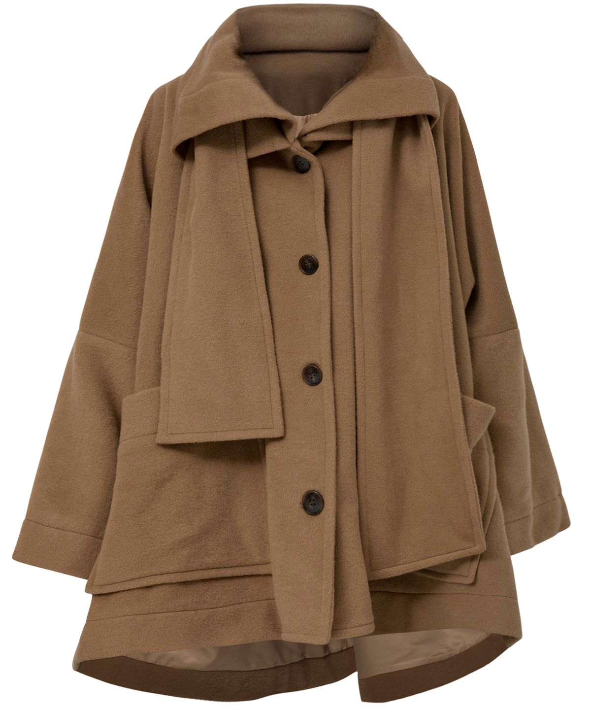 플레어업(FLAREUP) Wool Muffler Coat (FL-051_Dark Beige)