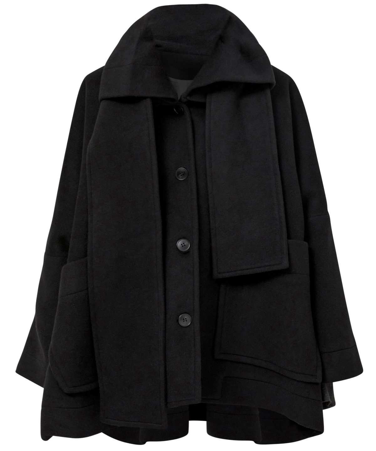플레어업(FLAREUP) Wool Muffler Coat (FL-051_Black)