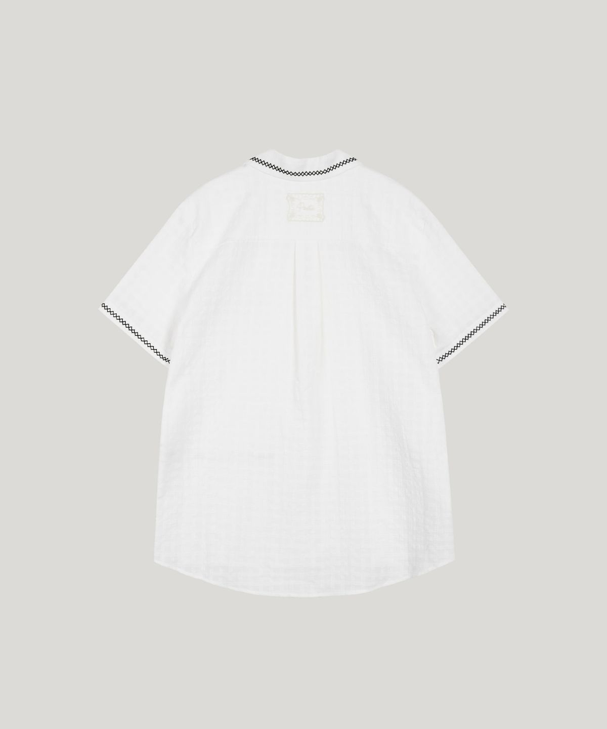 포에트서울(POETSEOUL) stitch check summer jacket_white