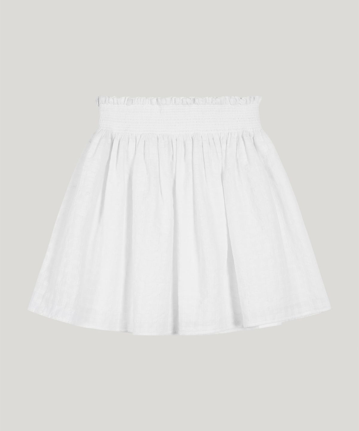 포에트서울(POETSEOUL) check texture flare skirt_ivory
