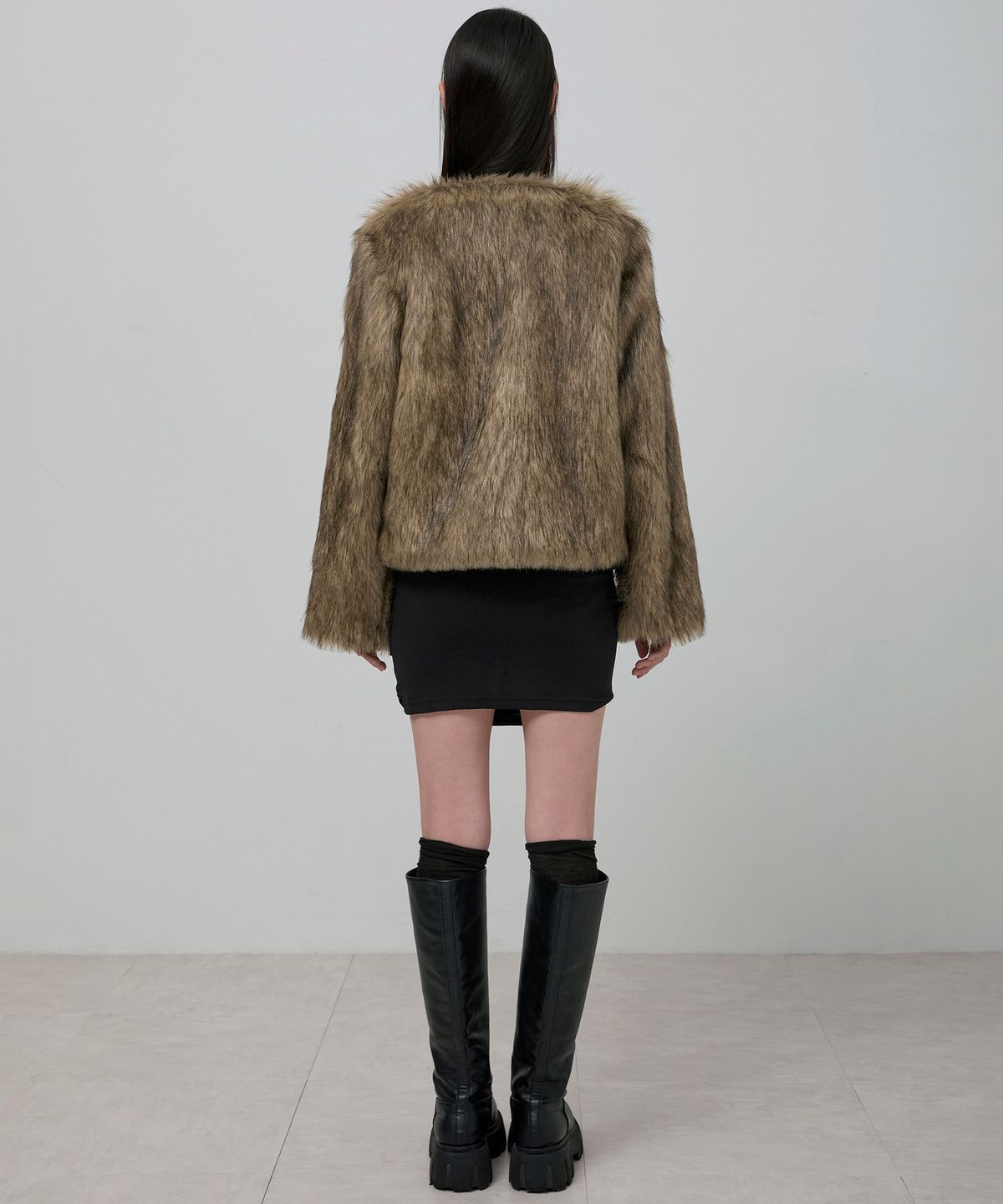 플레어업(FLAREUP) Fur Jacket (FL-046_Brown)