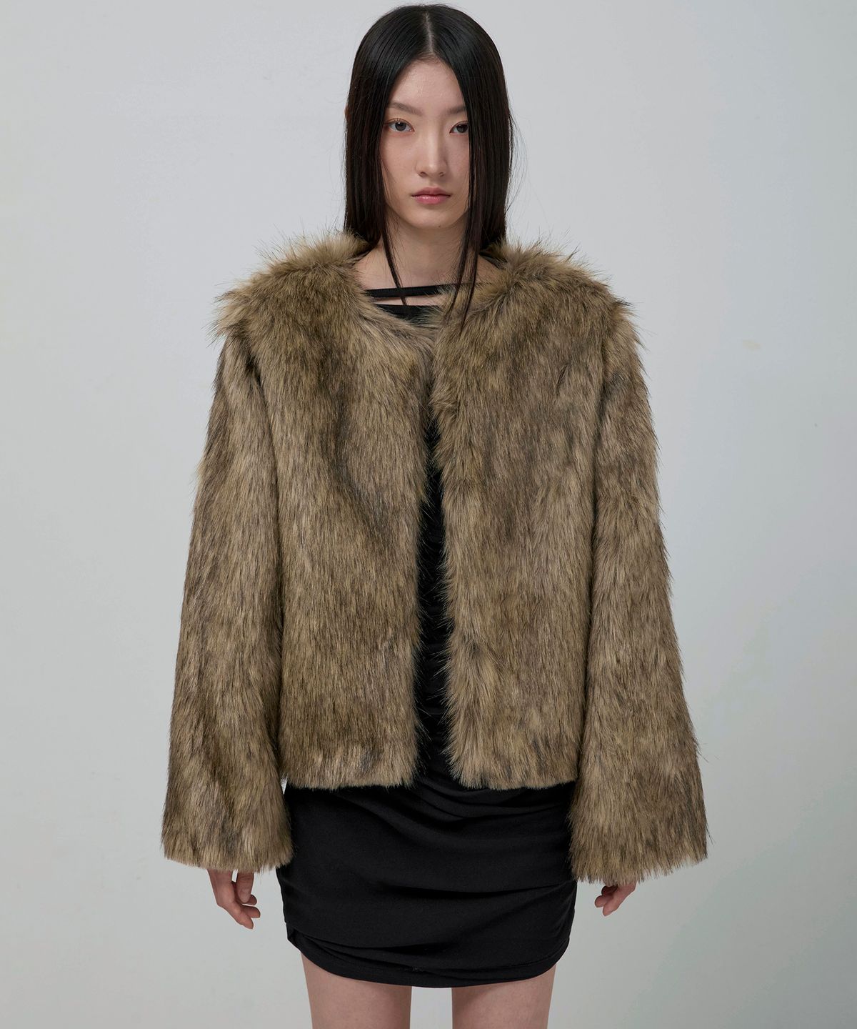 플레어업(FLAREUP) Fur Jacket (FL-046_Brown)