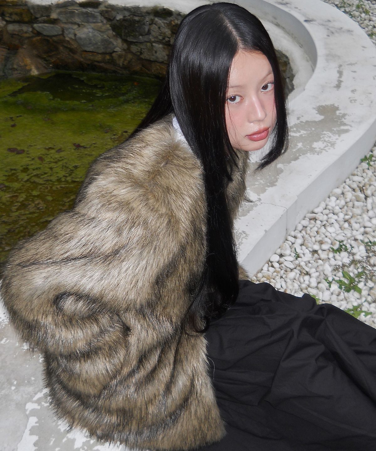 플레어업(FLAREUP) Fur Jacket (FL-046_Brown)