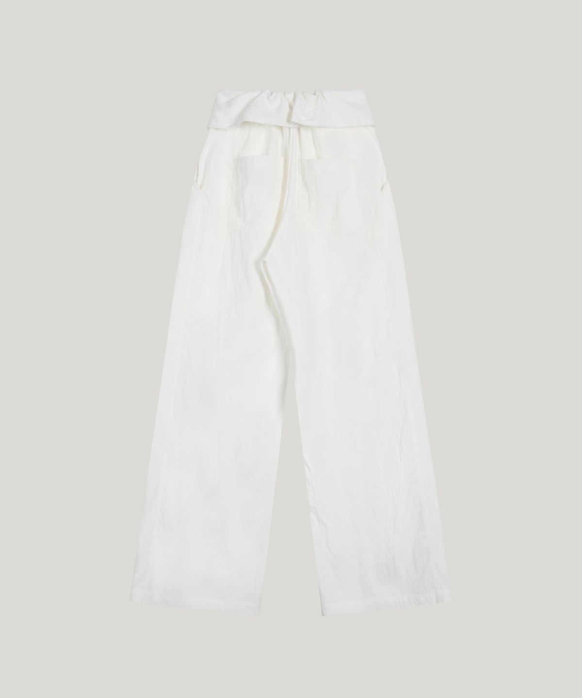 포에트서울(POETSEOUL) folded waist wide pants_ivory