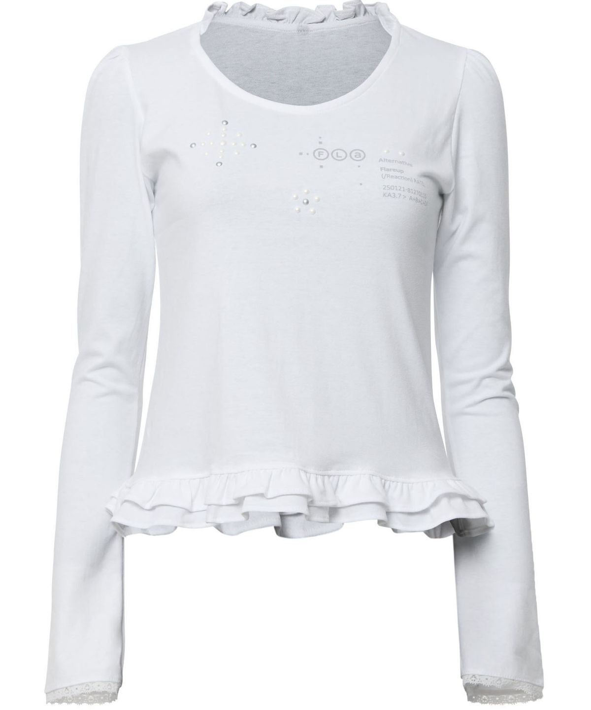 플레어업(FLAREUP) Muta Frill Puff T-Shirt (FL-189_White)