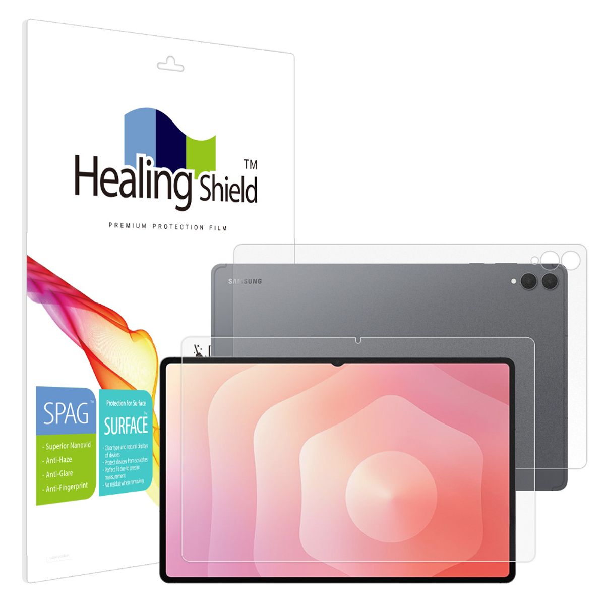 힐링쉴드(HEALINGSHIELD) 갤럭시탭S11 울트라 슈페리어 저반사 액정보호필름1매 후면1매