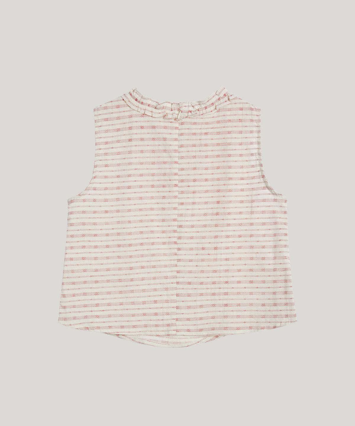포에트서울(POETSEOUL) vintage frill sleeveless blouse_red