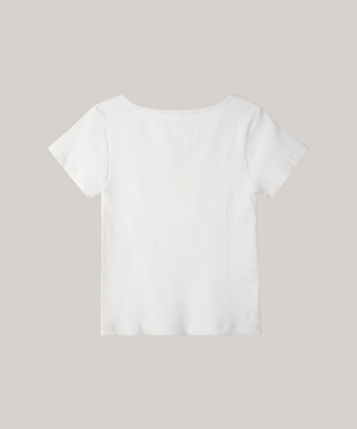 포에트서울(POETSEOUL) u neck button t-shirts_ivory