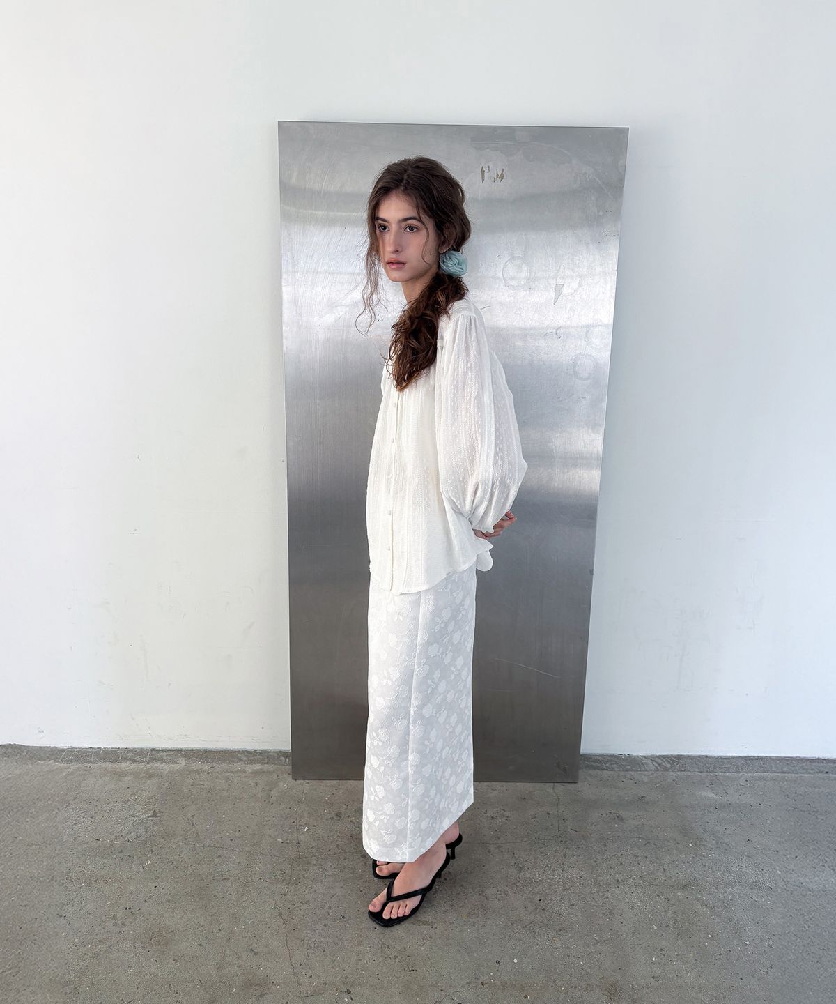 포에트서울(POETSEOUL) pure lace punching blouse_white