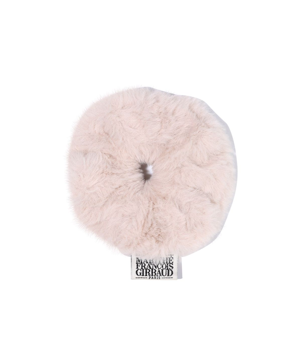 마리떼 프랑소와 저버(MARITHÉ + FRANҪOIS GIRBAUD) CLASSIC LOGO FUR SCRUNCHIE baby pink
