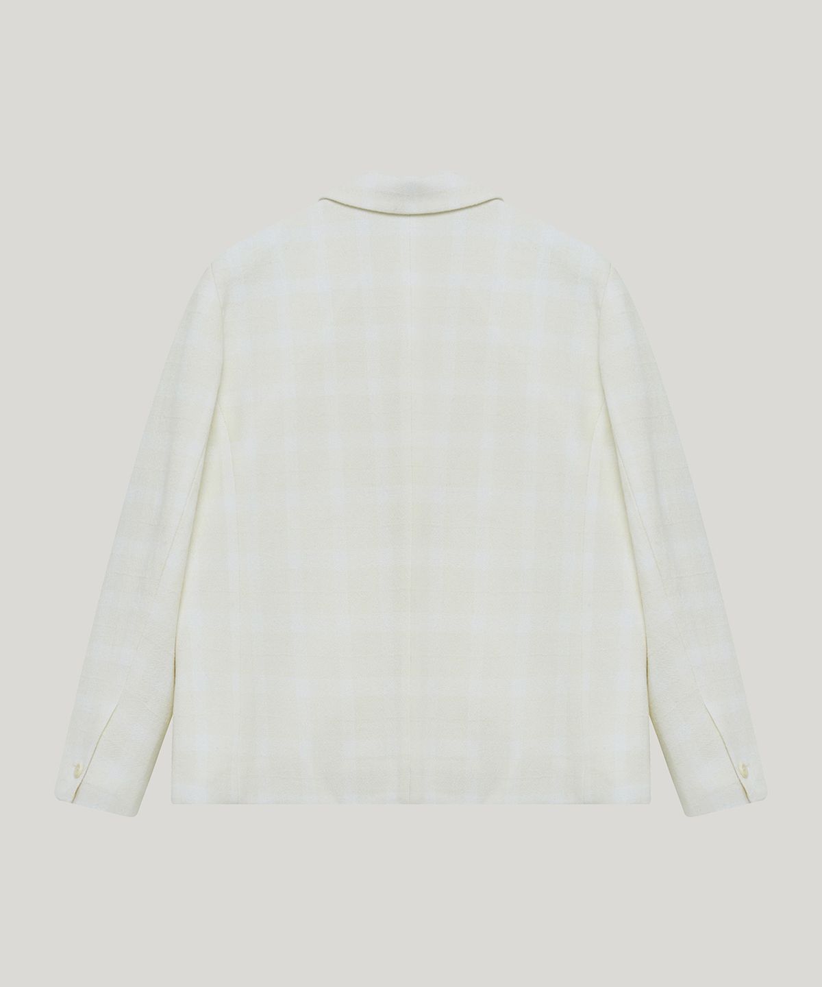 포에트서울(POETSEOUL) soft checkered wool jacket_ivory