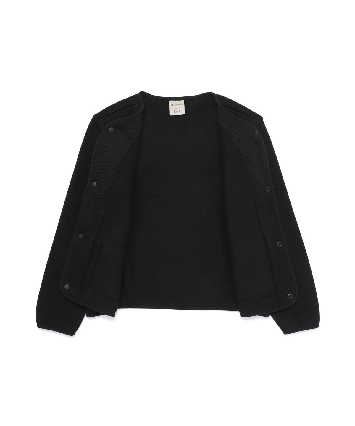 스노우피크 어패럴 키즈(SNOWPEAK APPAREL KIDS) 키즈 니트 가디건 (S25WKFFJ80) Black