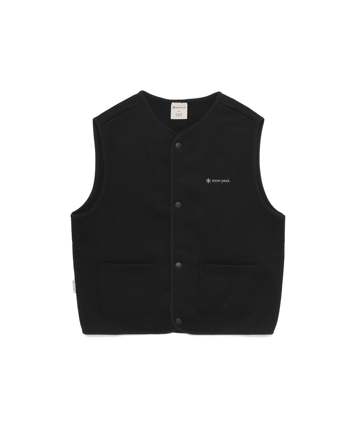 스노우피크 어패럴 키즈(SNOWPEAK APPAREL KIDS) 키즈 니트 베스트 (S25WKFVE80) Black