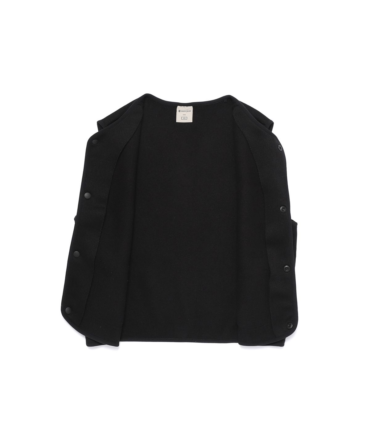 스노우피크 어패럴 키즈(SNOWPEAK APPAREL KIDS) 키즈 니트 베스트 (S25WKFVE80) Black