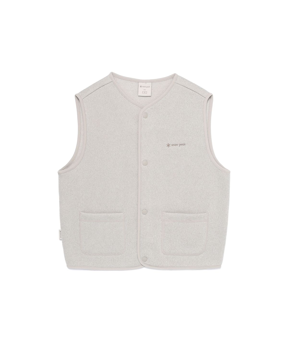 스노우피크 어패럴 키즈(SNOWPEAK APPAREL KIDS) 키즈 니트 베스트 (S25WKFVE80) Sand Beige